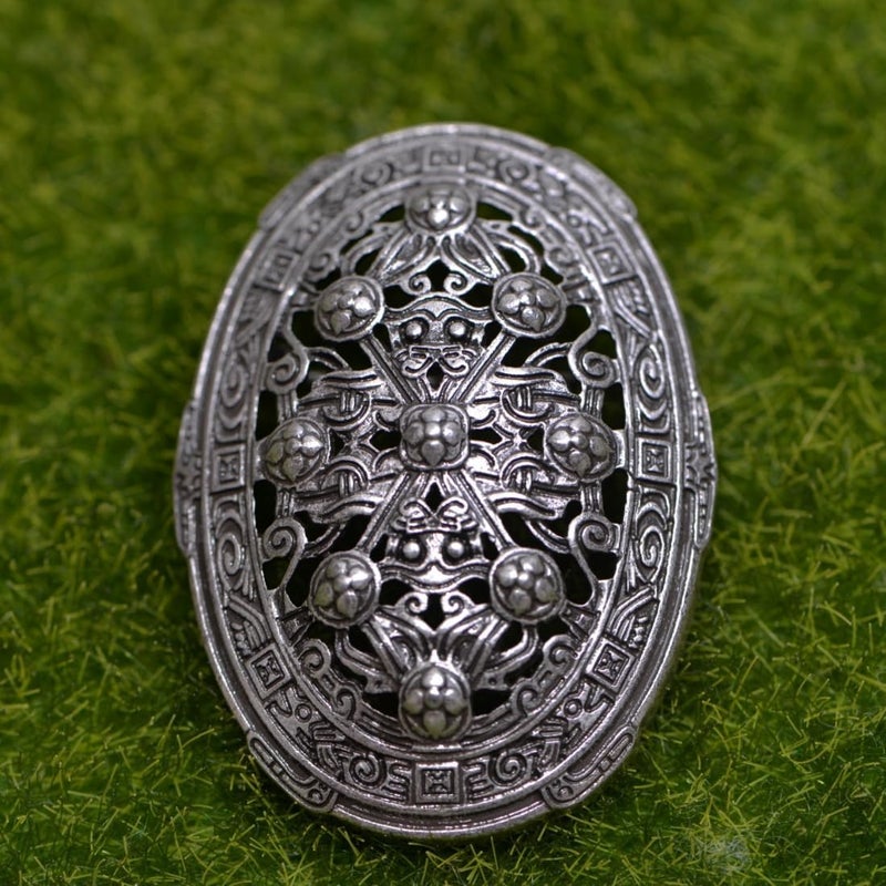 LANGHONG Norse Viking Brooch For Men Turtle Brooch Talisman Jewelry, Gift For Men - Image 2